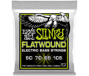 ERNIE BALL 2812 Flatwound Slinky Regular 50-105 - Струны для бас-гитары