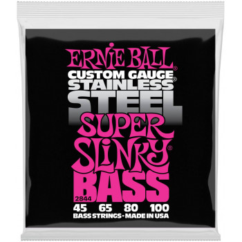 ERNIE BALL 2844 Stainless Steel Slinky Super 45-100 - Струны для бас-гитары