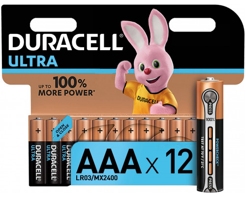 DURACELL LR03 ULTRA уп 12 шт - Батарейка тип AAA