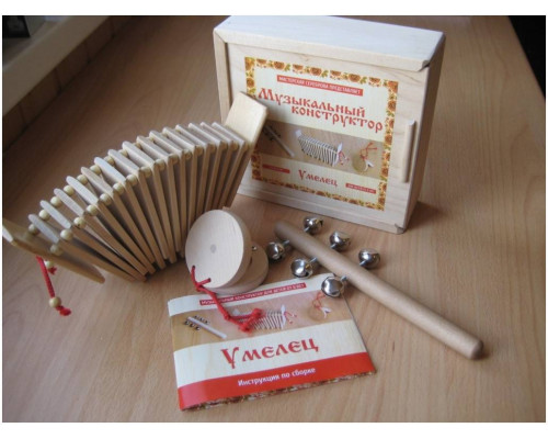 МАСТЕРСКАЯ СЕРЕБРОВА К2-МК-03 «Умелец» - Перкуссионный набор 3 предмета