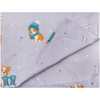 ВОМБАТИК Classic Collection Корги - Пододеяльник на молнии 142х112