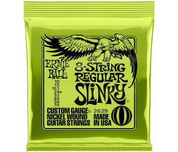 ERNIE BALL 2629 Nickel Wound Slinky Regular 10-74 - Струны для электрогитары 8-струнной