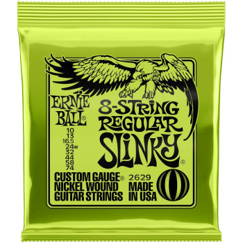 ERNIE BALL 2629 Nickel Wound Slinky Regular 10-74 - Струны для электрогитары 8-струнной