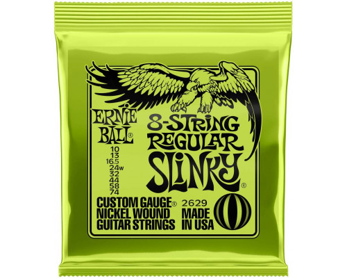 ERNIE BALL 2629 Nickel Wound Slinky Regular 10-74 - Струны для электрогитары 8-струнной