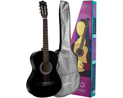 DAVINCI DC-50A BK + Bag - Гитара классическая в наборе