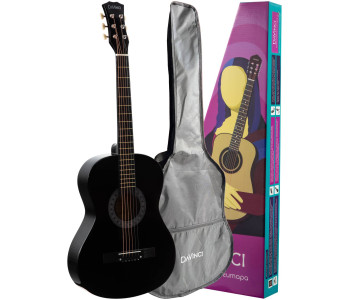 DAVINCI DF-50A BK + Bag - Гитара акустическая в наборе DAVINCI DF-50A BK + Bag - Гитара акустическая в наборе