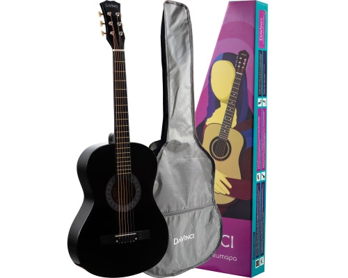 DAVINCI DF-50A BK + Bag - Гитара акустическая в наборе DAVINCI DF-50A BK + Bag - Гитара акустическая в наборе