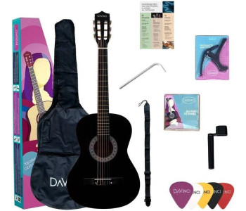 DAVINCI DC-50A BK PACK - Гитара классическая в наборе