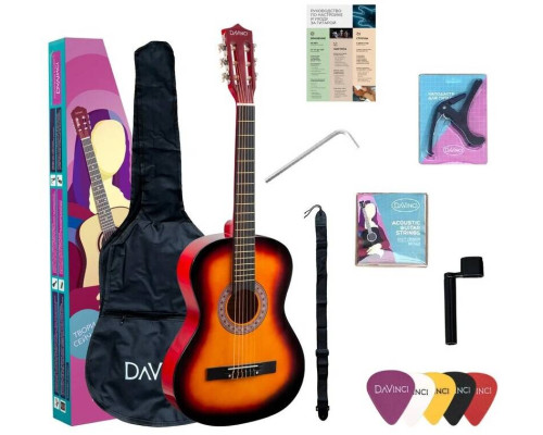 DAVINCI DC-50A SB PACK - Гитара классическая в наборе