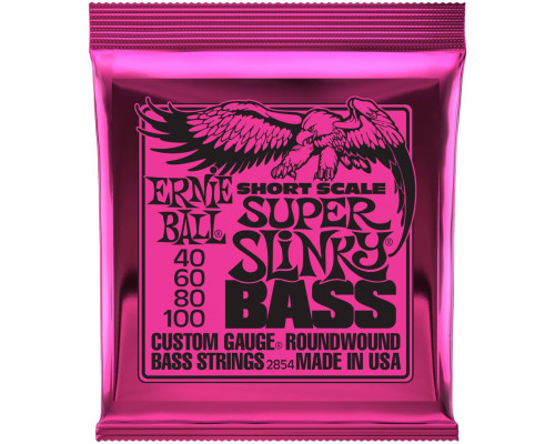 ERNIE BALL 2854 Nickel Wound Slinky Super Short Scale 40-100 - Струны для бас-гитары