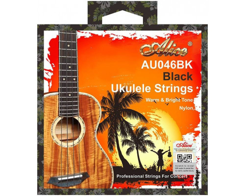 ALICE AU046 BK-S - Струны для укулеле сопрано