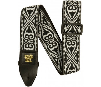 ERNIE BALL 5345 Jacquard Black Heart - Ремень для гитары