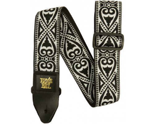 ERNIE BALL 5345 Jacquard Black Heart - Ремень для гитары