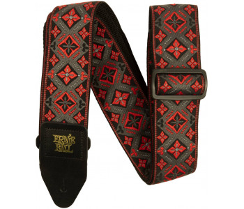 ERNIE BALL 5346 Jacquard Red King - Ремень для гитары