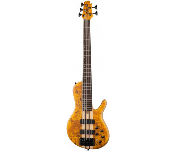 CORT A5-Plus-SC-AOP Artisan Series Бас-гитара 5-струнная, цвет янтарь,...