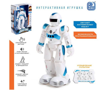 Робот 'BOT GRAVITONE, русское озвучивание' синий IQ BOT