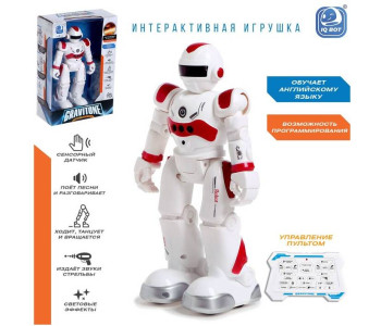 Робот 'BOT GRAVITONE, русское озвучивание' красный IQ BOT