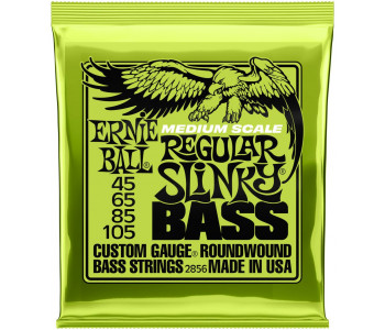 ERNIE BALL 2856 Regular Slinky Medium Scale 45-105 - Струны для бас-гитары