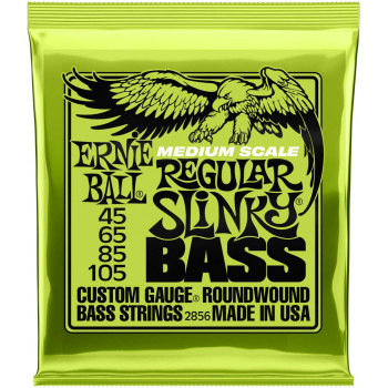 ERNIE BALL 2856 Regular Slinky Medium Scale 45-105 - Струны для бас-гитары