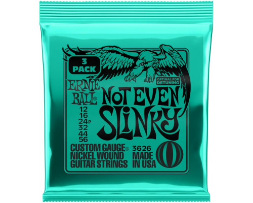 ERNIE BALL 3626 Nickel Slinky Not Even 3 Pack 12-56 - Струны для электрогитары