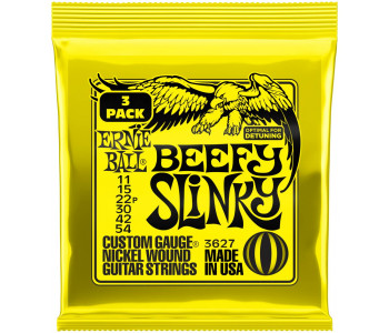 ERNIE BALL 3627 Nickel Slinky Beefy 3 Pack 11-54 - Струны для электрогитары