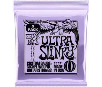 ERNIE BALL 3227 Nickel Slinky Ultra 3 Pack 10-48 - Струны для электрогитары