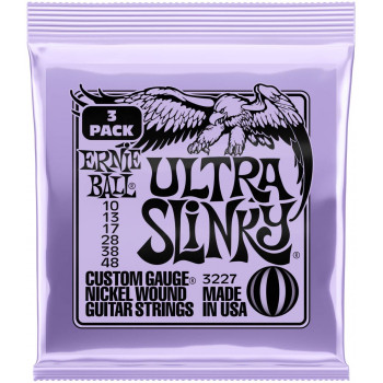 ERNIE BALL 3227 Nickel Slinky Ultra 3 Pack 10-48 - Струны для электрогитары