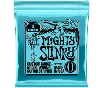 ERNIE BALL 3228 Nickel Slinky Mighty 3 Pack 8.5-40 - Струны для электрогитары