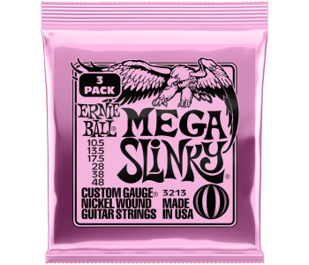 ERNIE BALL 3213 Nickel Slinky Mega 3 Pack 10.5-48 - Струны для электрогитары