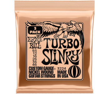 ERNIE BALL 3224 Nickel Slinky Turbo 3 Pack 9.5-46 - Струны для электрогитары