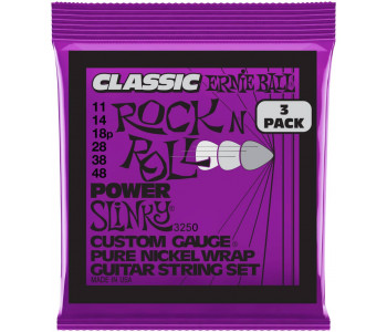 ERNIE BALL 3250 Pure Classic RnR Slinky Power 3 Pack 11-48 - Струны для электрогитары