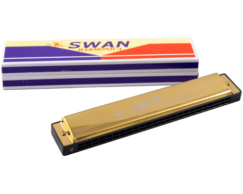 SWAN SW24-1 GD - Губная гармоника тремоло SWAN SW24-1 GD - Губная гармоника тремоло