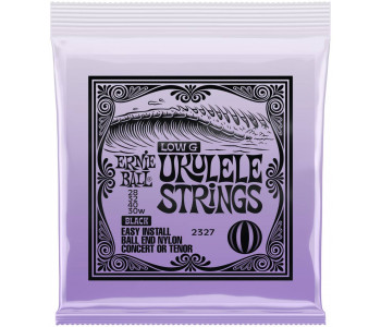 ERNIE BALL 2327 Ball end Black Nylon Wound G - Струны для укулеле