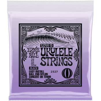 ERNIE BALL 2327 Ball end Black Nylon Wound G - Струны для укулеле