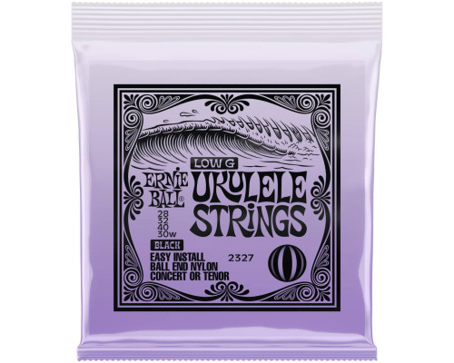 ERNIE BALL 2327 Ball end Black Nylon Wound G - Струны для укулеле