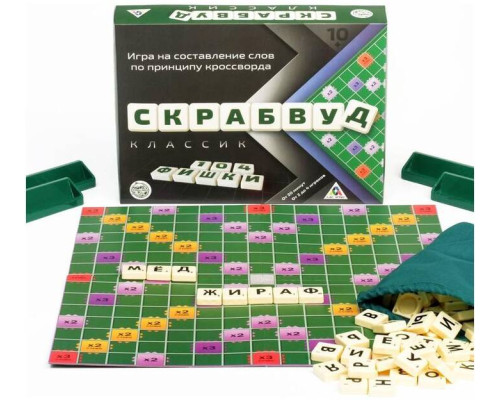 Настольная игра ЛАС ИГРАС 'Скрабвуд', 10+