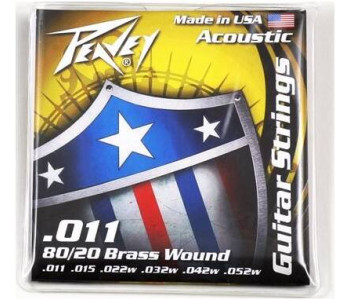 PEAVEY 80/20 Acoustic Brass Wound Strings 11s - Струны PEAVEY 80/20 Acoustic Brass Wound Strings 11s - Струны