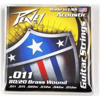 PEAVEY 80/20 Acoustic Brass Wound Strings 11s - Струны PEAVEY 80/20 Acoustic Brass Wound Strings 11s - Струны