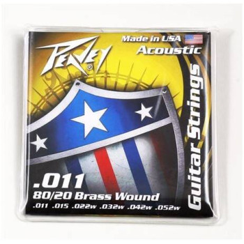 PEAVEY 80/20 Acoustic Brass Wound Strings 11s - Струны