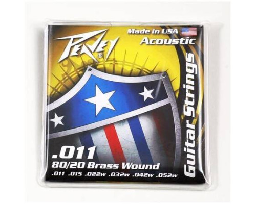 PEAVEY 80/20 Acoustic Brass Wound Strings 11s - Струны PEAVEY 80/20 Acoustic Brass Wound Strings 11s - Струны