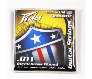 PEAVEY 80/20 Acoustic Brass Wound Strings 11s - Струны Пивей