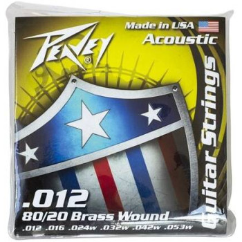 PEAVEY 80/20 Acoustic Brass Wound Strings 12s - Струны