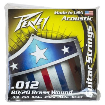 PEAVEY 80/20 Acoustic Brass Wound Strings 12s - Струны PEAVEY 80/20 Acoustic Brass Wound Strings 12s - Струны