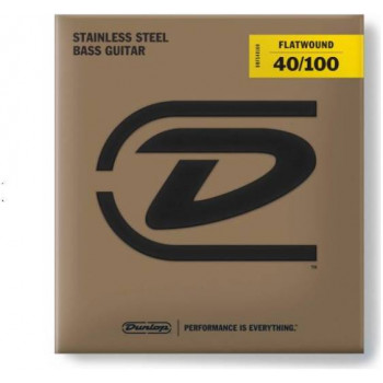 DUNLOP BASS FLATWND LG SCALE 40/100-4/SET DBFS40100 - Струны