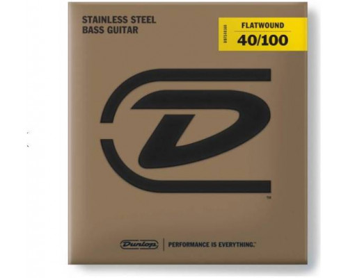 DUNLOP BASS FLATWND LG SCALE 40/100-4/SET DBFS40100 - Струны