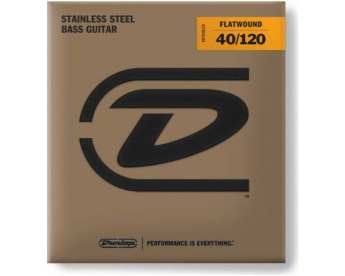 DUNLOP BASS FLATWND LG SCALE 40/120-5/SET DBFS40120 - Струны