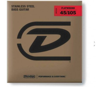 DUNLOP BASS FLATWND LG SCALE 45/105-4/SET DBFS45105 - Струны