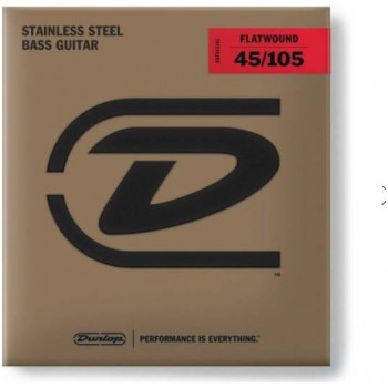 DUNLOP BASS FLATWND LG SCALE 45/105-4/SET DBFS45105 - Струны