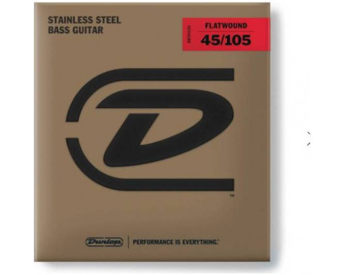 DUNLOP BASS FLATWND LG SCALE 45/105-4/SET DBFS45105 - Струны