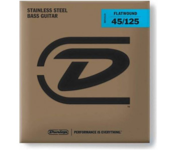 DUNLOP BASS FLATWND LG SCALE 45/125-5/SET DBFS45125 - Струны